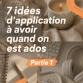 Groupe d'adolescents utilisant des smartphones avec des applications