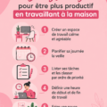 Bureau à domicile bien organisé avec des accessoires inspirants pour améliorer la productivité.