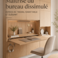 Un bureau pliant élégant et discret dans un intérieur moderne.