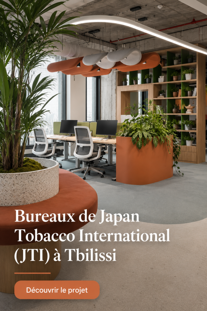 Bureau moderne de Japan Tobacco à Tbilissi avec design contemporain