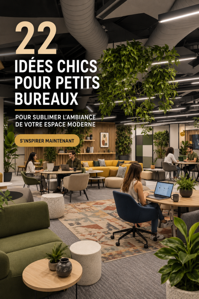Un bureau moderne et chic avec une décoration inspirante