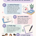 Femme en train de réviser avec des méthodes structurées