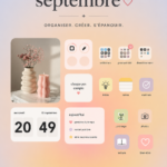 Personne utilisant un iPad en septembre avec des applications ouvertes