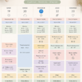 Capture d'écran de Google Calendar montrant un planning hebdomadaire organisé.