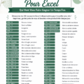 Capture d'écran d'Excel illustrant des raccourcis pratiques