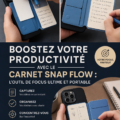 Une femme utilisant un outil MOFT Snap Flow pour rester concentrée au bureau