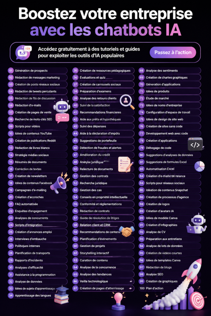 Une femme d'affaires utilisant un chatbot AI sur son ordinateur.