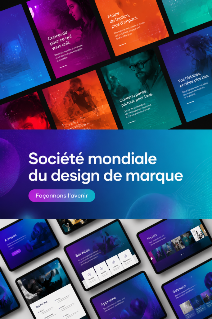 Exemple de design de marque moderne et innovant
