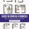 Un bureau à domicile lumineux et bien aménagé avec un décor inspirant.