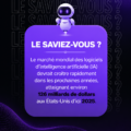 Une illustration d'un poste sur les réseaux sociaux généré par l'intelligence artificielle, mettant en avant des designs innovants.