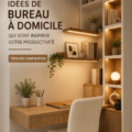 Un bureau à domicile moderne et inspirant avec une décoration élégante et fonctionnelle.