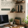 Un bureau à domicile bien aménagé avec une décoration inspirante et fonctionnelle.