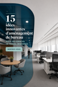 Un bureau moderne avec un design épuré et des éléments naturels