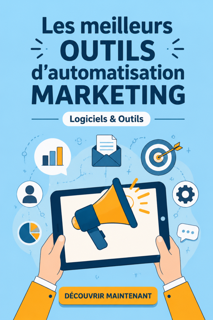 Femme utilisant un ordinateur pour gérer des outils de marketing automation.