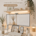 Un repose-poignet ergonomique sur un bureau moderne
