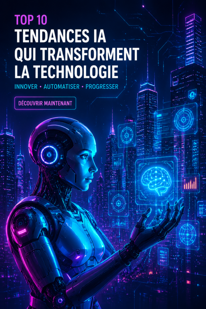 Infographie sur les tendances de l'intelligence artificielle