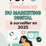 Graphique présentant les tendances du marketing digital pour 2025.