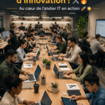 Un atelier IT moderne avec des outils et équipements inspirants.