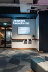 L'Accenture Innovation Hub, un espace inspirant pour la créativité et l'innovation.