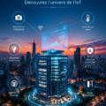 Image d'une maison intelligente avec divers appareils connectés