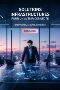 Illustration représentant un serveur Dell EMC moderne dans un environnement professionnel