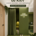 Bureau moderne de Grammarly à Kiev, mettant en avant un design contemporain et fonctionnel.