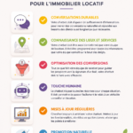 Un chatbot animé illustrant ses fonctionnalités pour la gestion multifamiliale.