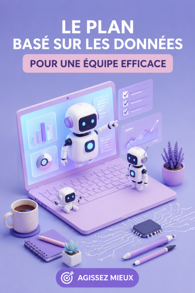 Illustration d'une équipe collaborative utilisant l'IA pour améliorer leur travail.