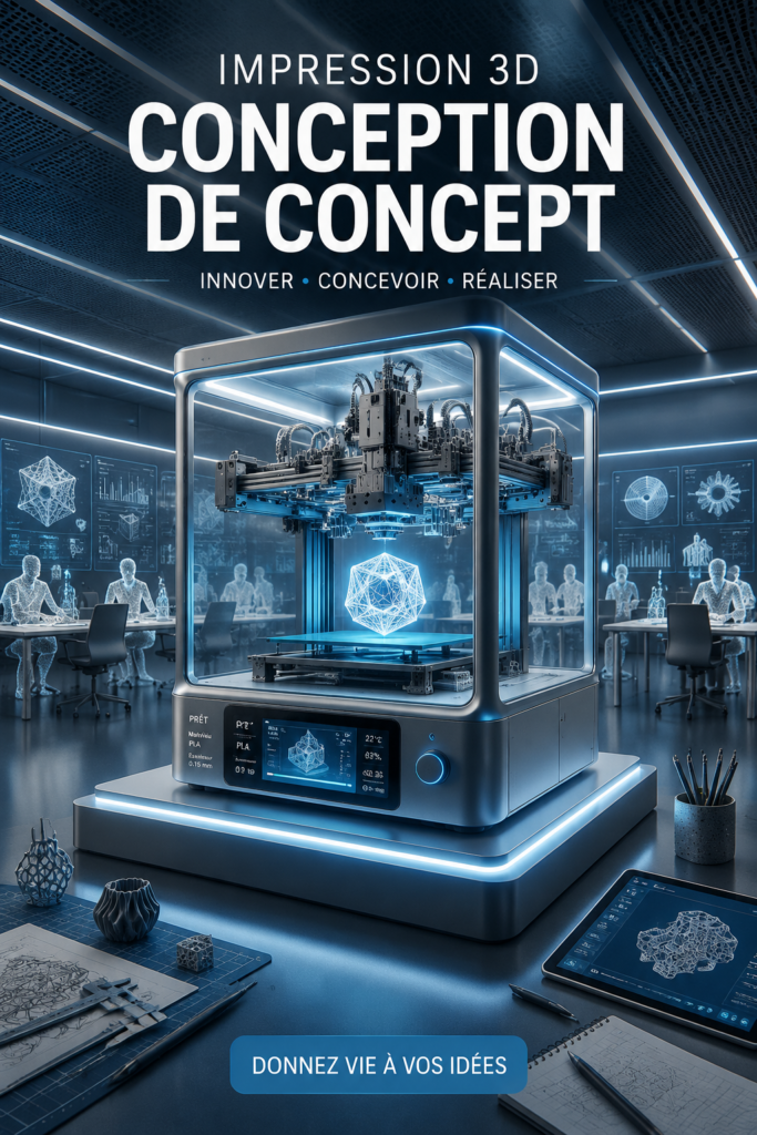 Une création 3D inspirante illustrant des designs modernes et uniques