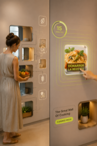 Une cuisine moderne et chaleureuse avec des rangements astucieux