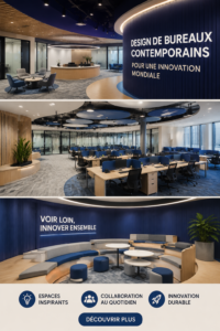 Un bureau moderne et accueillant au design épuré
