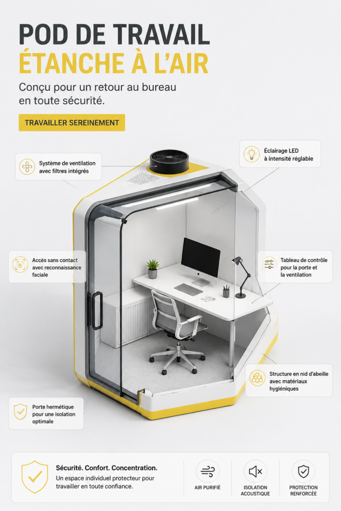 Un espace de travail moderne et lumineux avec un bureau et des plantes pour créer une ambiance apaisante.