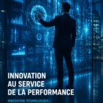 Interface holographique illustrant l'utilisation de l'IA dans les affaires