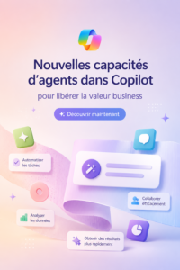 Un écran montrant l'interface de Microsoft Copilot avec des éléments d'intelligence artificielle.
