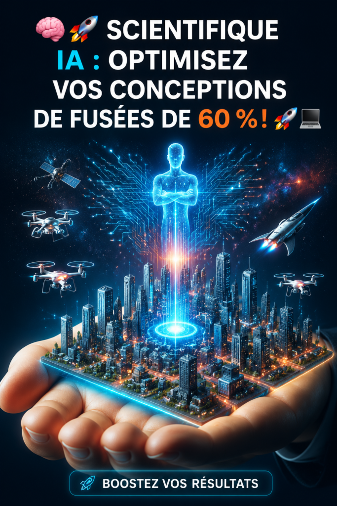 Illustration d'optimisation de conceptions de fusées grâce à l'intelligence artificielle