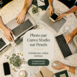 Capture d'écran de l'application Google Photos avec des albums organisés.