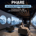 Vue extérieure du nouveau flagship Samsung à New York, un centre culturel immersif.