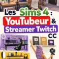 Capture d'écran d'un environnement personnalisé dans The Sims 4 grâce à des CC.