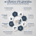 Une femme d'affaires utilisant des outils de data et d'IA pour booster son entreprise.