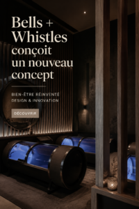 Un ensemble de cloches décoratives modernes sur une étagère, montrant des designs variés et colorés.
