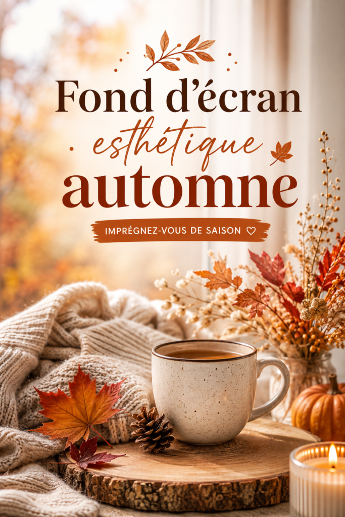 Fonds d'écran esthétiques d'automne avec des motifs inspirants