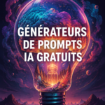 Un ordinateur portable affichant des œuvres d'art générées par une IA, symbolisant la créativité moderne.