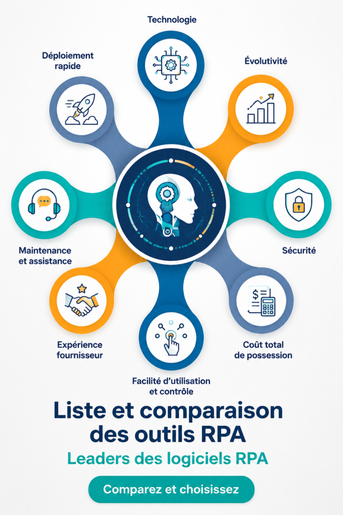 Image d'une femme utilisant un logiciel de RPA sur son ordinateur au travail, symbolisant l'automatisation des tâches.