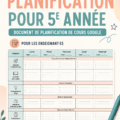 Modèle de plan de cours pour enseignants, conçu pour optimiser la préparation des leçons