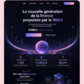 Template Framer pour startup dans le secteur fintech, design moderne et inspirant.