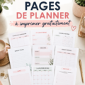 Exemple de pages de planning imprimables élégantes et fonctionnelles