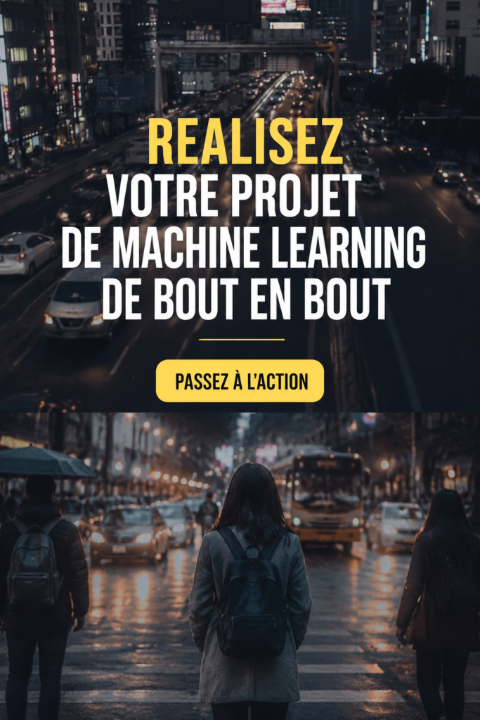 Une femme travaillant sur un projet d'apprentissage automatique, entourée de graphiques et de données.