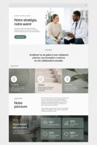 Template Ondex pour un site santé minimaliste et moderne
