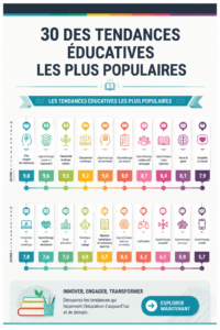 Illustration montrant des technologies modernes utilisées dans l'éducation à distance