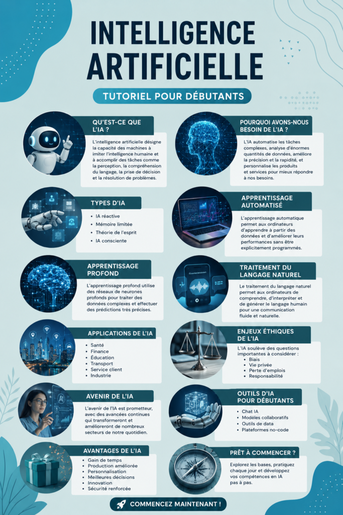 Image d'une femme étudiant les bases de l'intelligence artificielle sur un ordinateur.